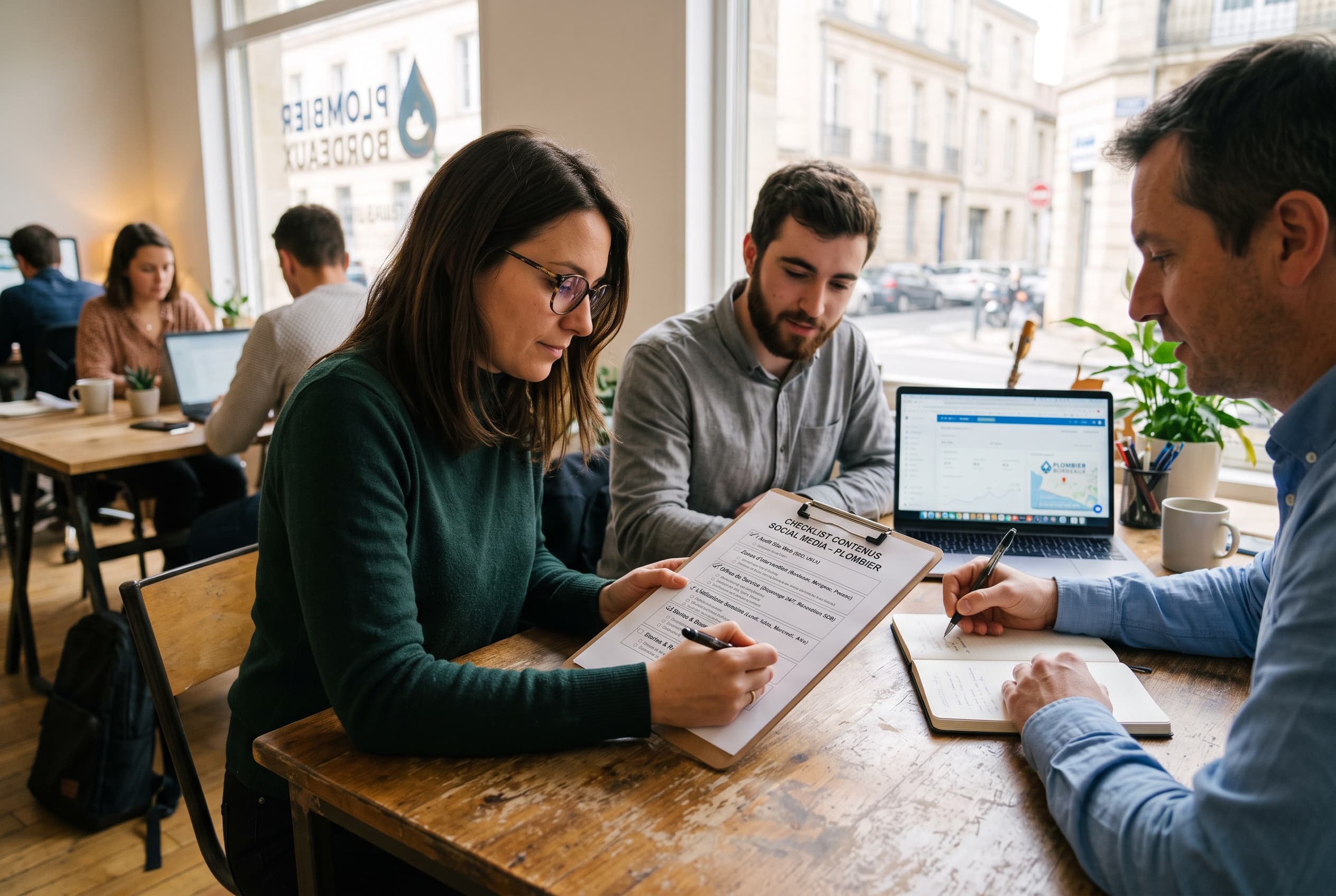 Agentur-Checkliste mit Website-Assets, Markenregeln und Freigabeschritten für Handwerker-Posts